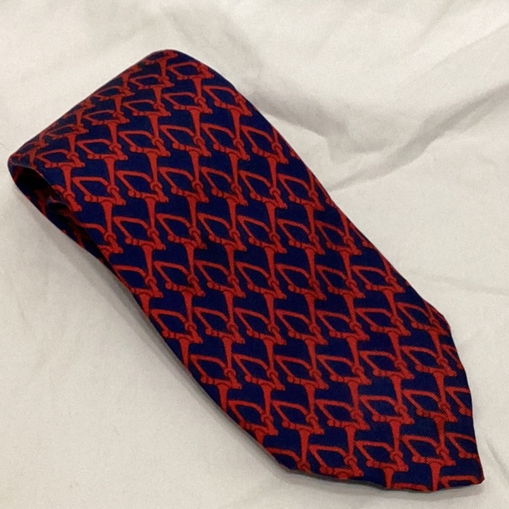 👔Gucci Red and Blue Geometric Men's Tie